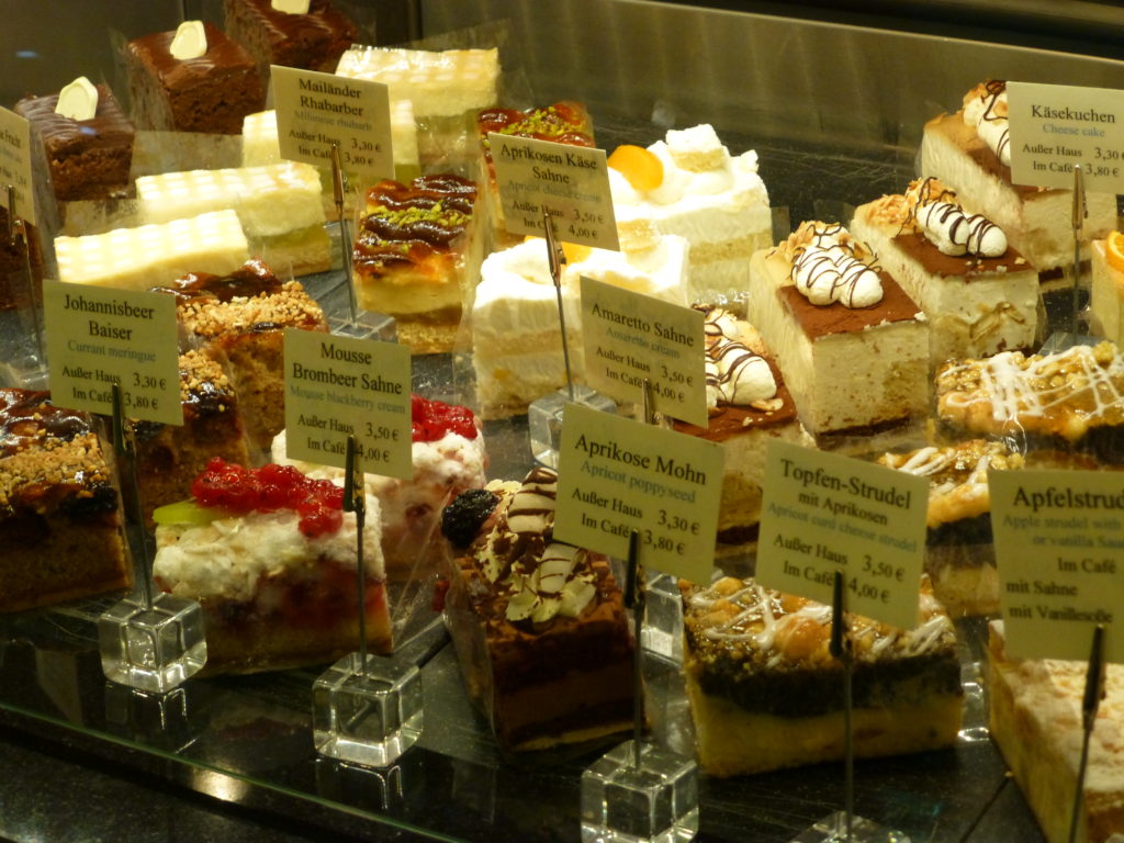 Delicious looking cakes at KaDeWe.