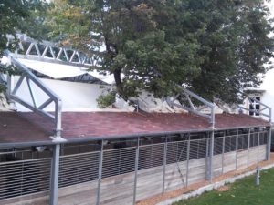 Horse walker around the Summer Riding School