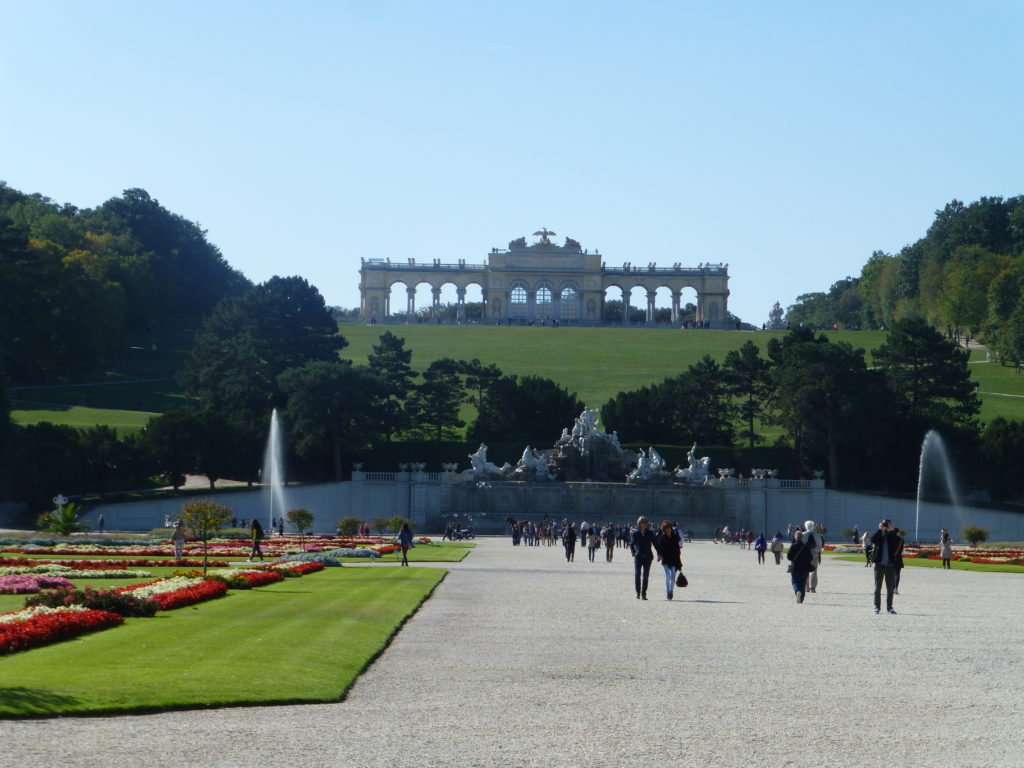 View up to the Gloriette