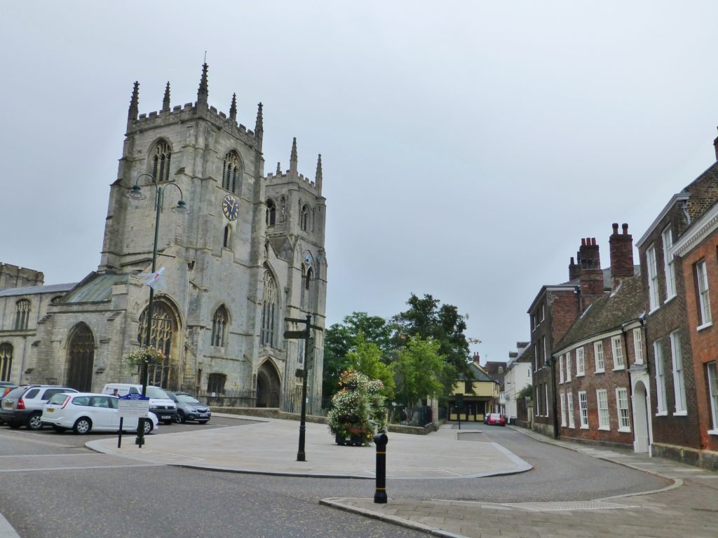 King's Lynn Minster and Market Place.