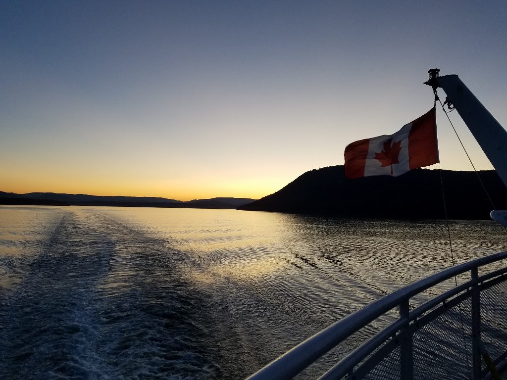 Sailing back to the mainland