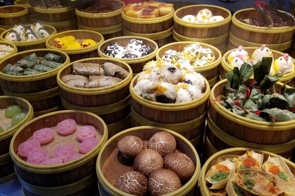 Pretty steamed foods