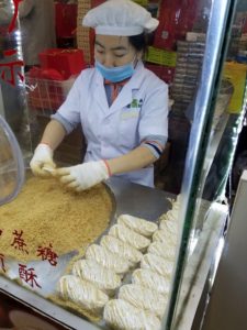 Making Nut flour cookies