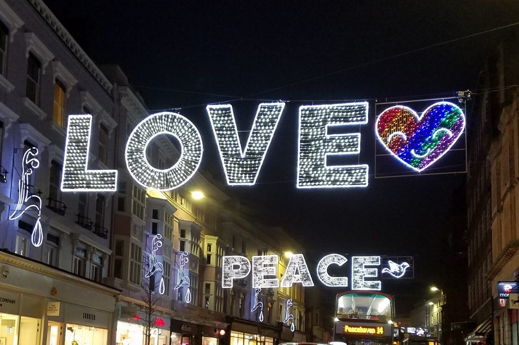 Festive street lights