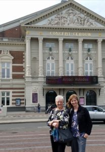 With Carolyn at the Concertgebouw